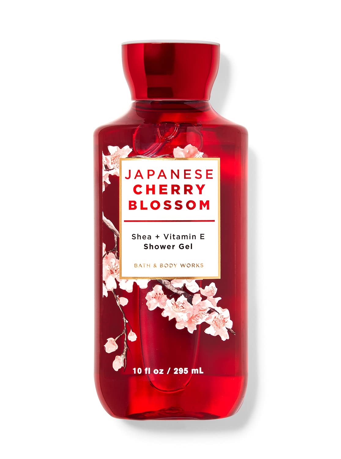 Bath & Body Works Japanese Cherry Blossom Shea Butter + Vitamin E Shower Gel, 10 Ounce