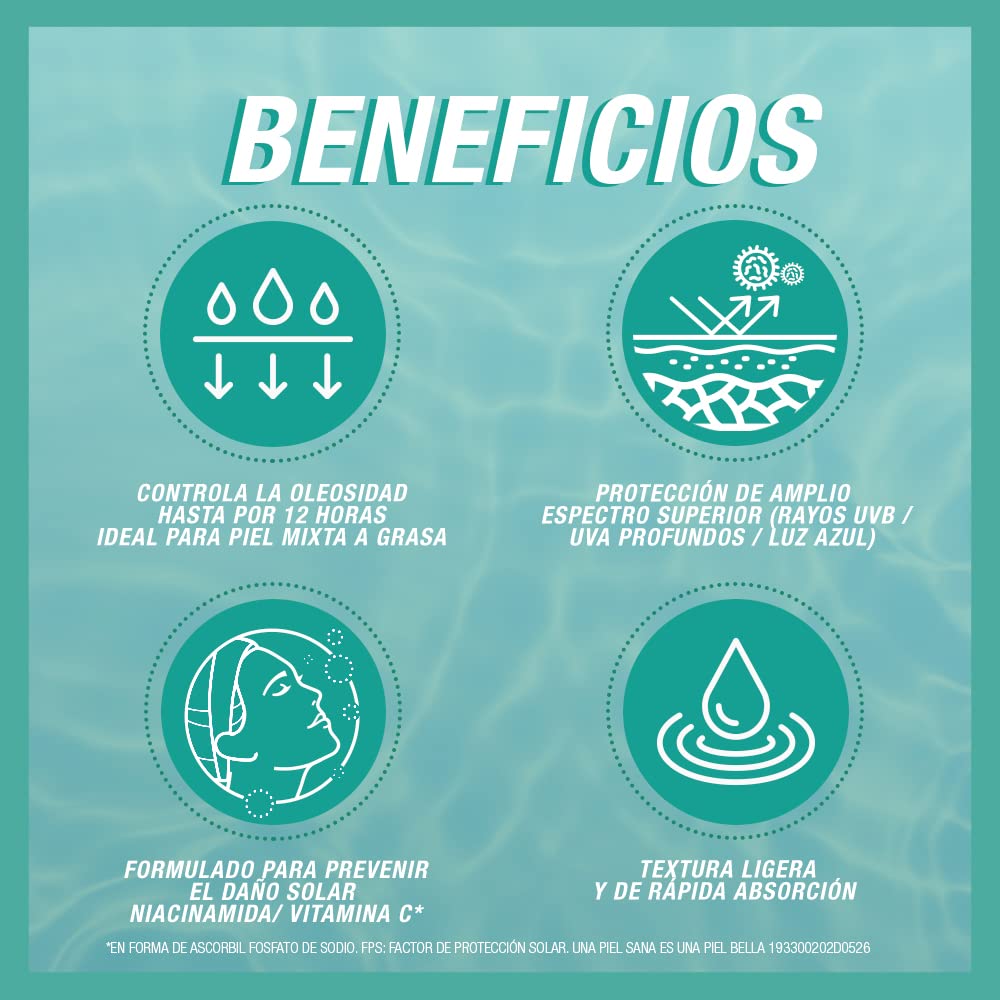 Exfoliante Facial Neutrogena Purified Skin Ácido glicólico 100 g, 1 + Sun fresh Protector Solar Facial sin color Dermcare Niacinamida FPS50+, 40g