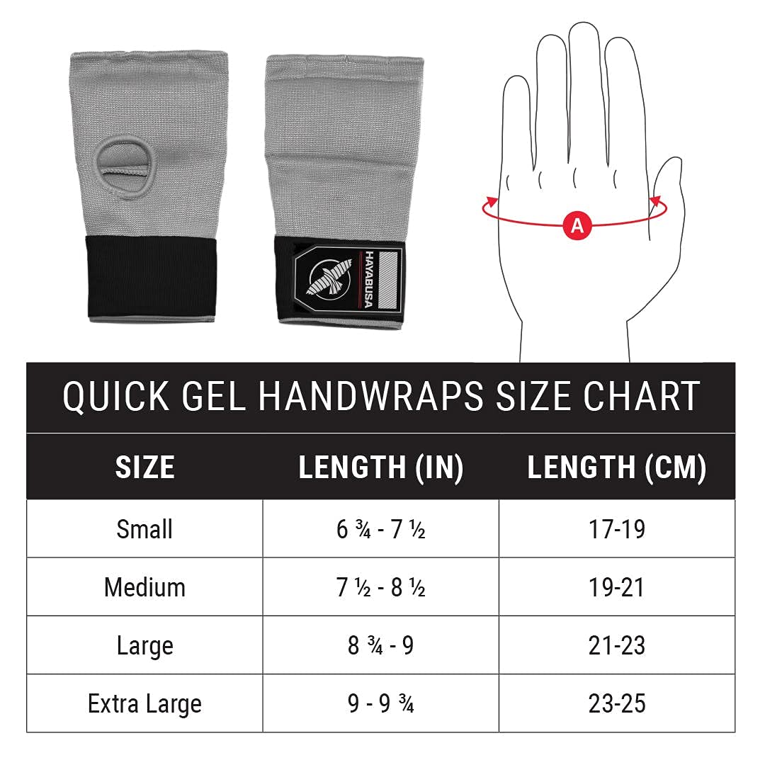 Hayabusa Quick Gel Guantes de Boxeo para Manos - Morado/Negro, L