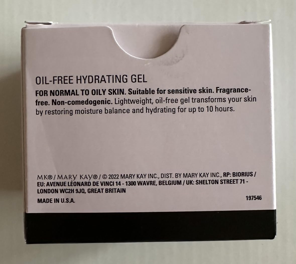 Gel Facial Hidratante Libre de Aceite Mary Kay