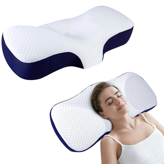 KTMOUW Almohada Memory Foam Almohada Ortopedica Almohada Cervical Almohada Cervical Ergonómica para Todas Las Posiciones para Dormir Almohadas