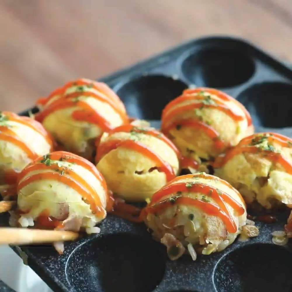 CookKing - TAKOYAKI - Plato antiadherente para parrilla, fabricado en Corea