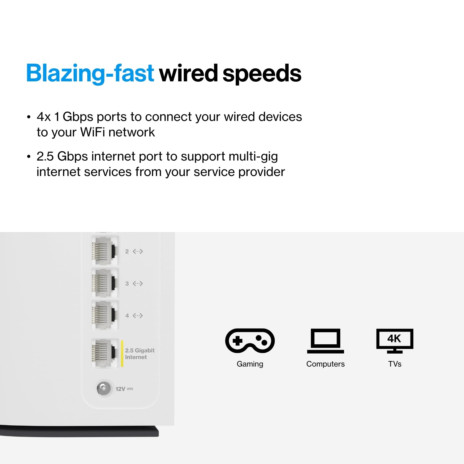 Linksys Velop Pro 7 - Sistema de Malla WiFi | Un enrutador de Tres Bandas de Malla cognitiva con velocidades de más de 10 Gbps | Cobertura en Toda la casa de hasta 3.000 sq. ft. | Conecta más de 200