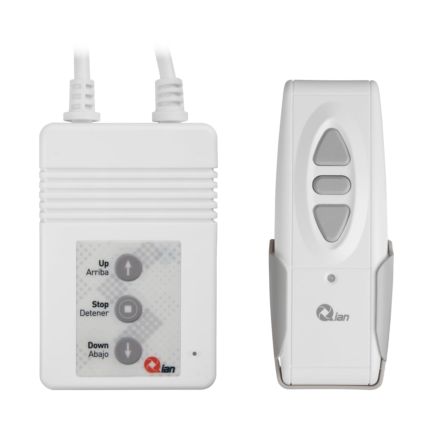 QIAN Pantalla de Proyección 120' PVC eléctrica Color Blanca Mate - Montaje en Pared y Techo, con Control Remoto, para Oficina,Escuela, Negocio.
