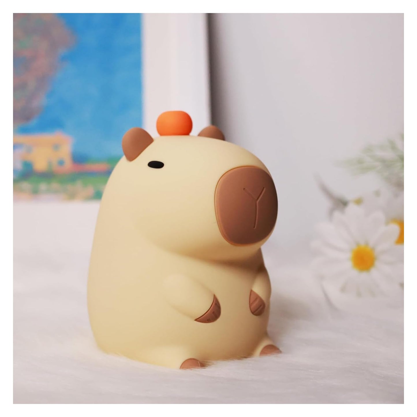 Lámpara Nocturna Capybara Multicolor Táctil Regulable para Niños