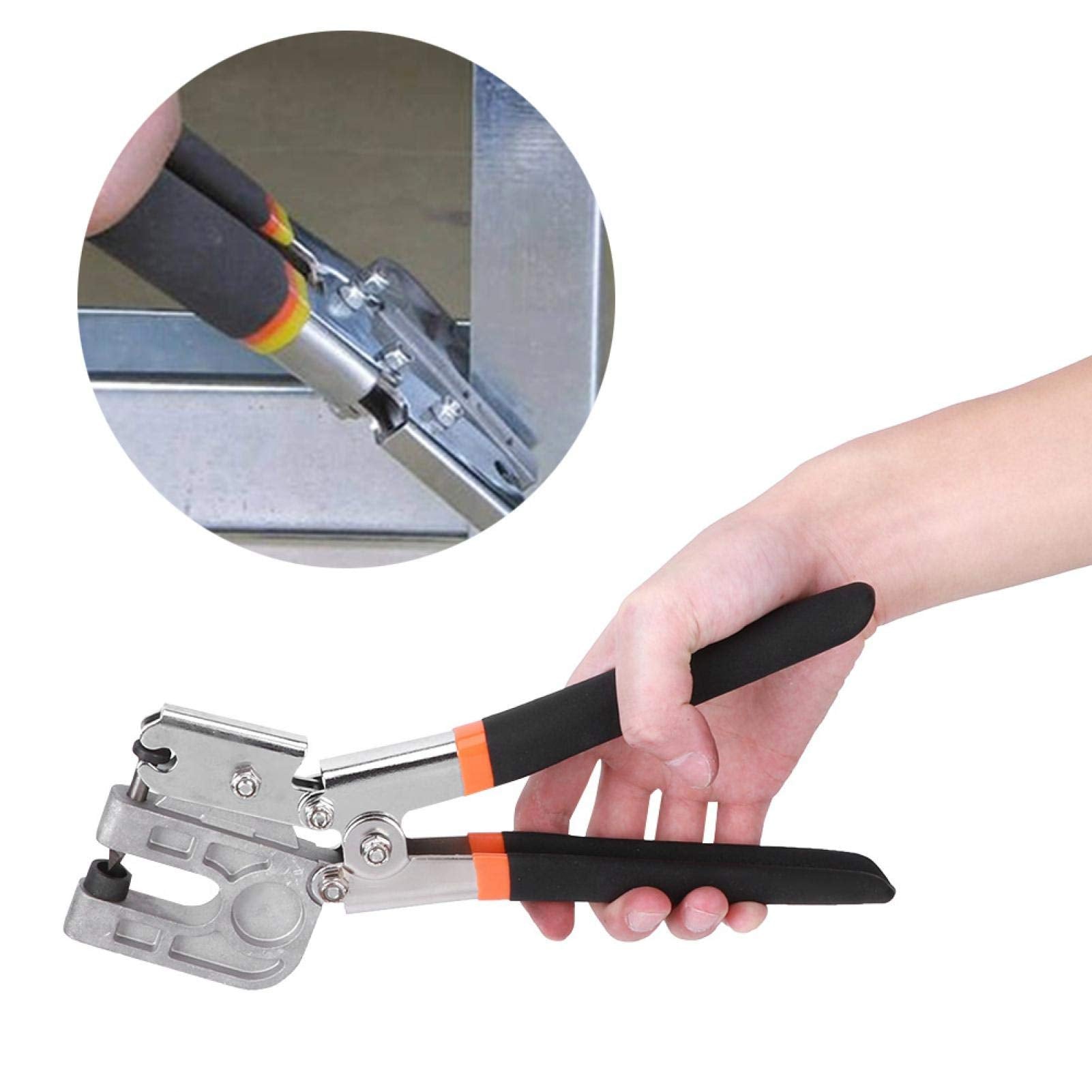 Alicates para engarzar pernos, herramienta de mano para sujetar el encuadre de enmarcado con bloqueo de perforación, herramienta para perforar el tablero de la quilla, 270 mm
