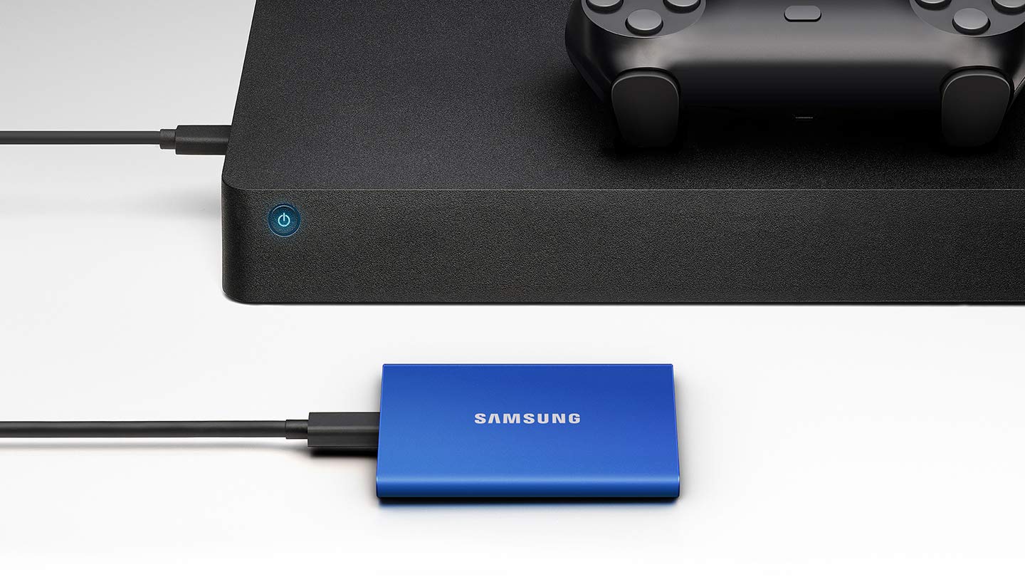 Unidad SSD Portátil Samsung Azul 1 TB USB 3.2 Hasta 1050 MB/s