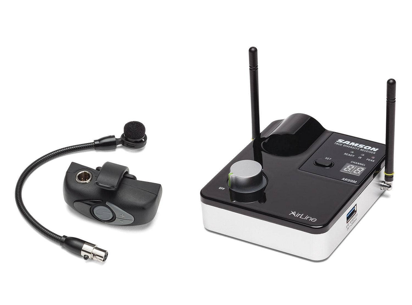 Sistema Inalámbrico UHF para Instrumentos de Viento Samson AWXm con Micro Transmisor