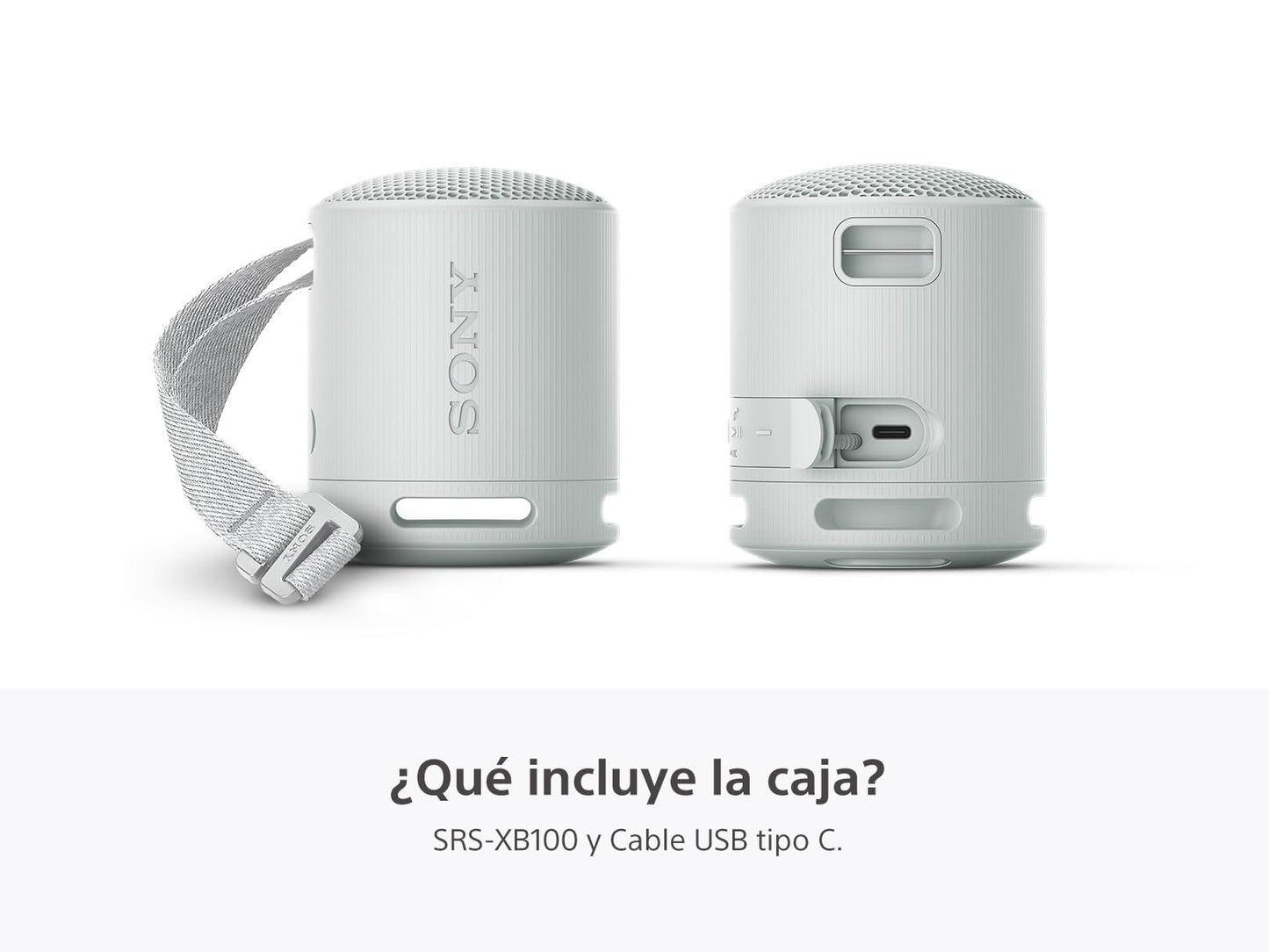 Sony Bocina inalámbrica portátil XB100 Sonido Potente y nítido