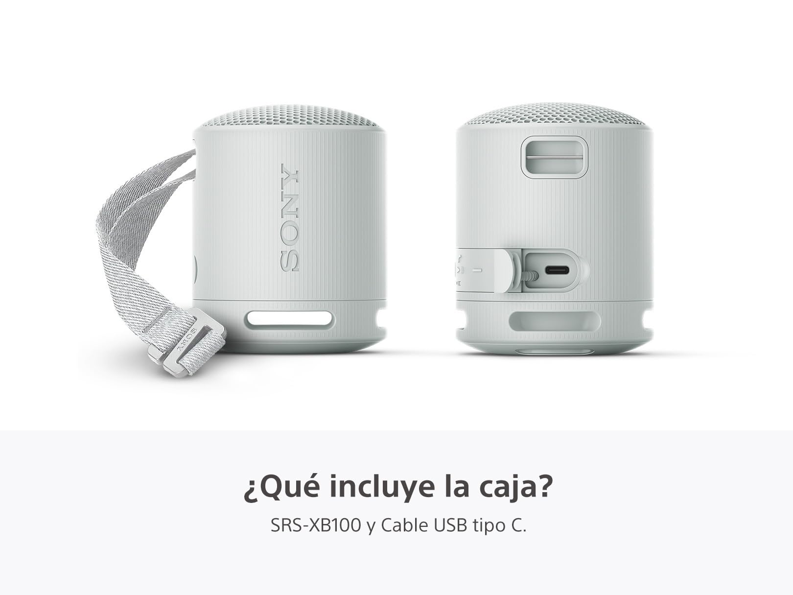 Sony Bocina inalámbrica portátil XB100 Sonido Potente y nítido