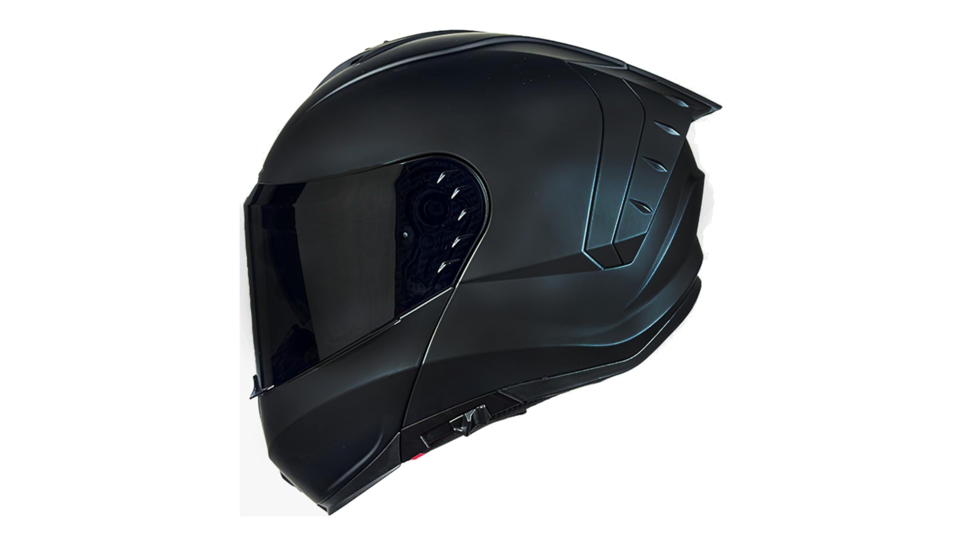 KOV Casco Snow Negro Mate ABATIBLE para Moto Certificado Dot (S)