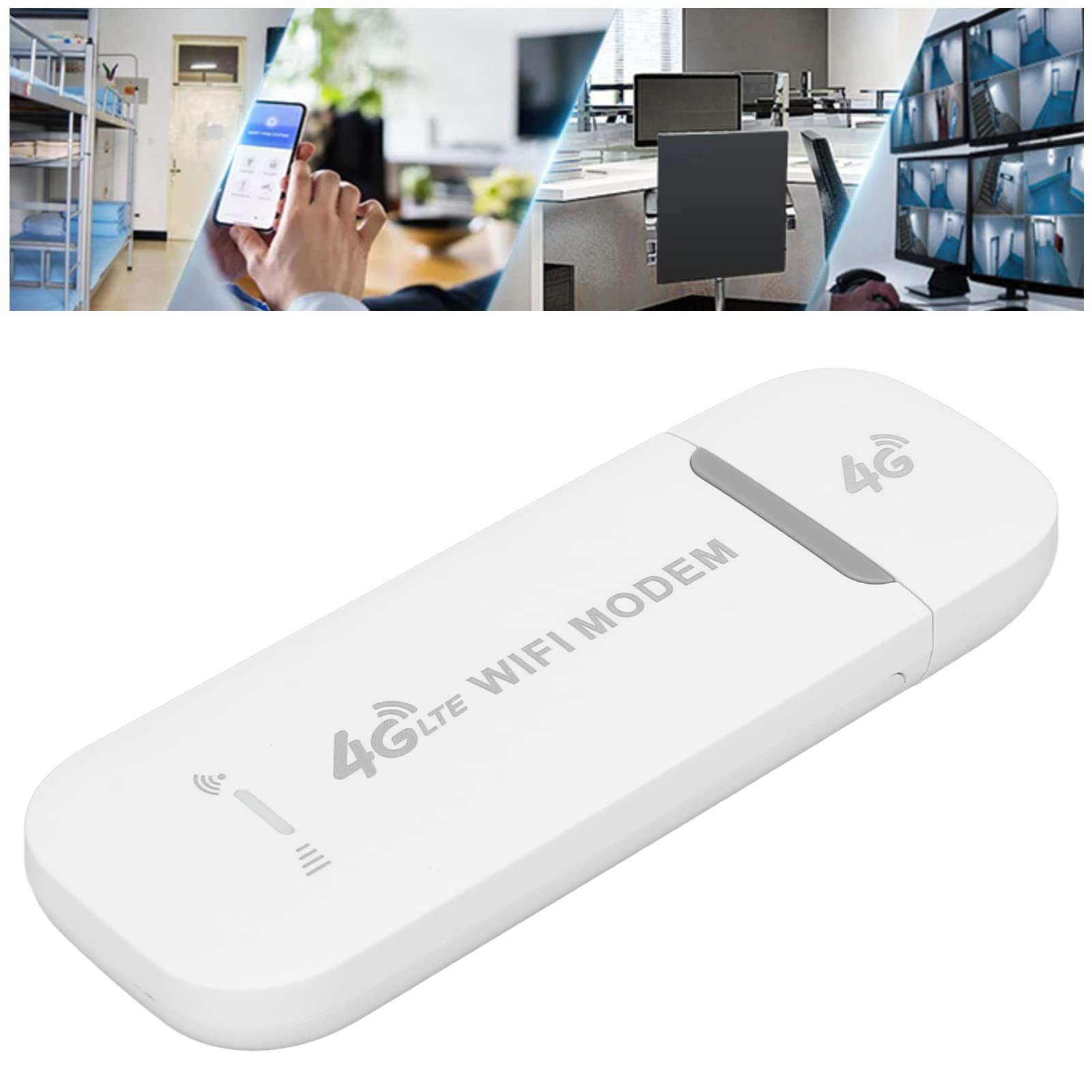4G LTE USB WiFi Router Módem Dongle con Ranura para Tarjeta SIM, Punto de Acceso WiFi Móvil,Dispositivos Internet Red Inalámbrica para Teléfono Tableta Portátil,10 Usuarios,150Mbps