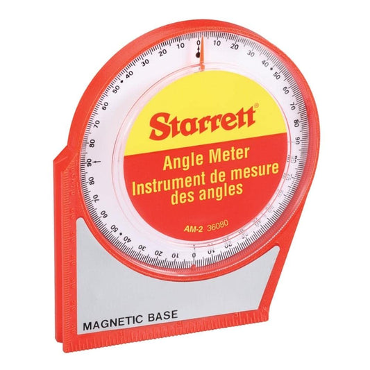 Medidor de Ángulos Starrett Rojo y Negro AM-2