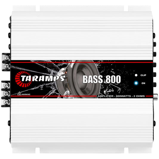 Amplificador Monobloque Taramps Bass 800 2 Ohmios 800 Vatios Rms para Carro