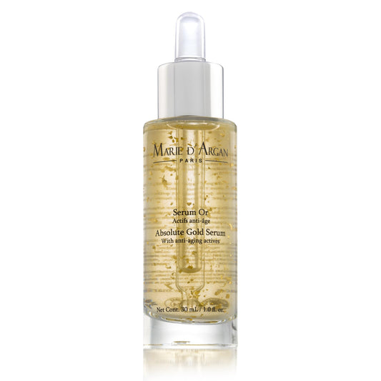 Sérum Oro Marie d'Argan, con Oro de 24K y Ácido Hialurónico, Antiedad, Antiarrugas, Hidratante, Tonifica, Todo Tipo de Piel