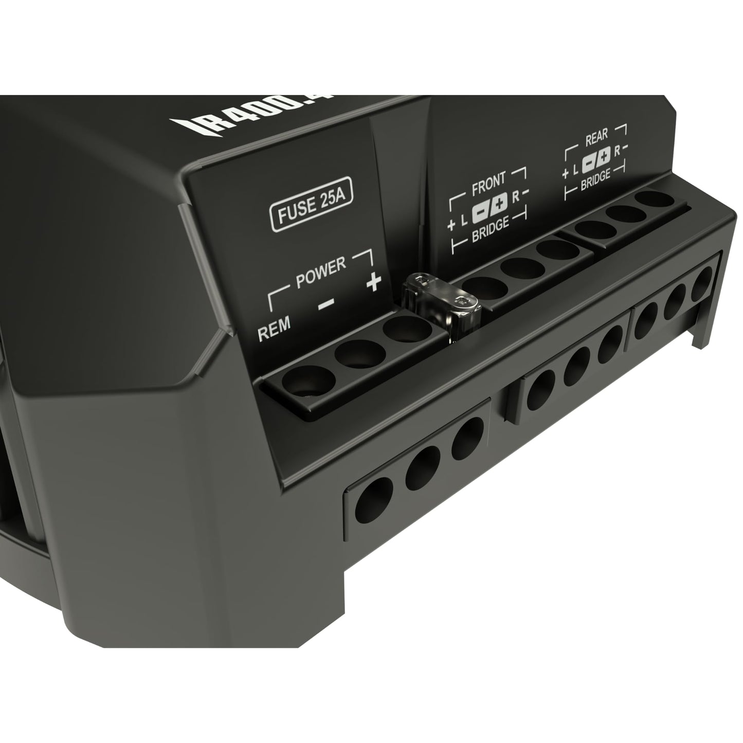 Amplificador Compacto IR400.4 STETSOM 2 Ohms Iron Line para Auto 400W 4 Canales