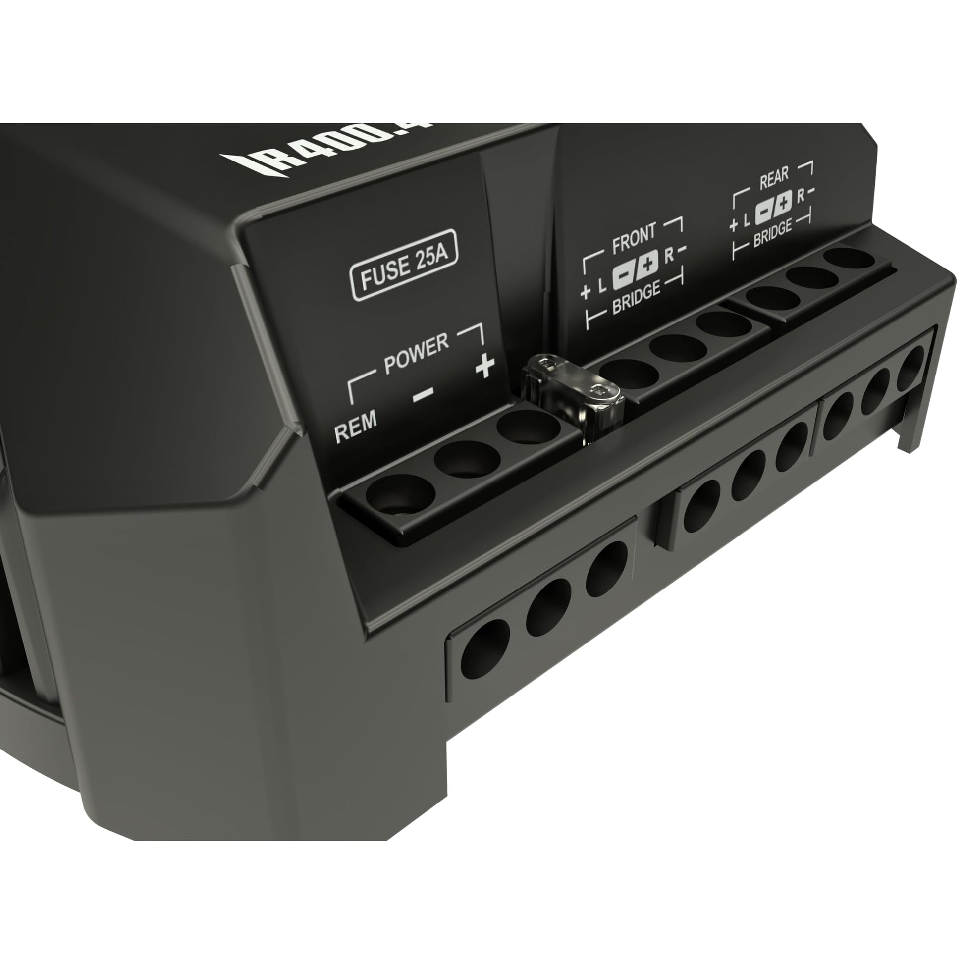 Amplificador Compacto IR400.4 STETSOM 2 Ohms Iron Line para Auto 400W 4 Canales