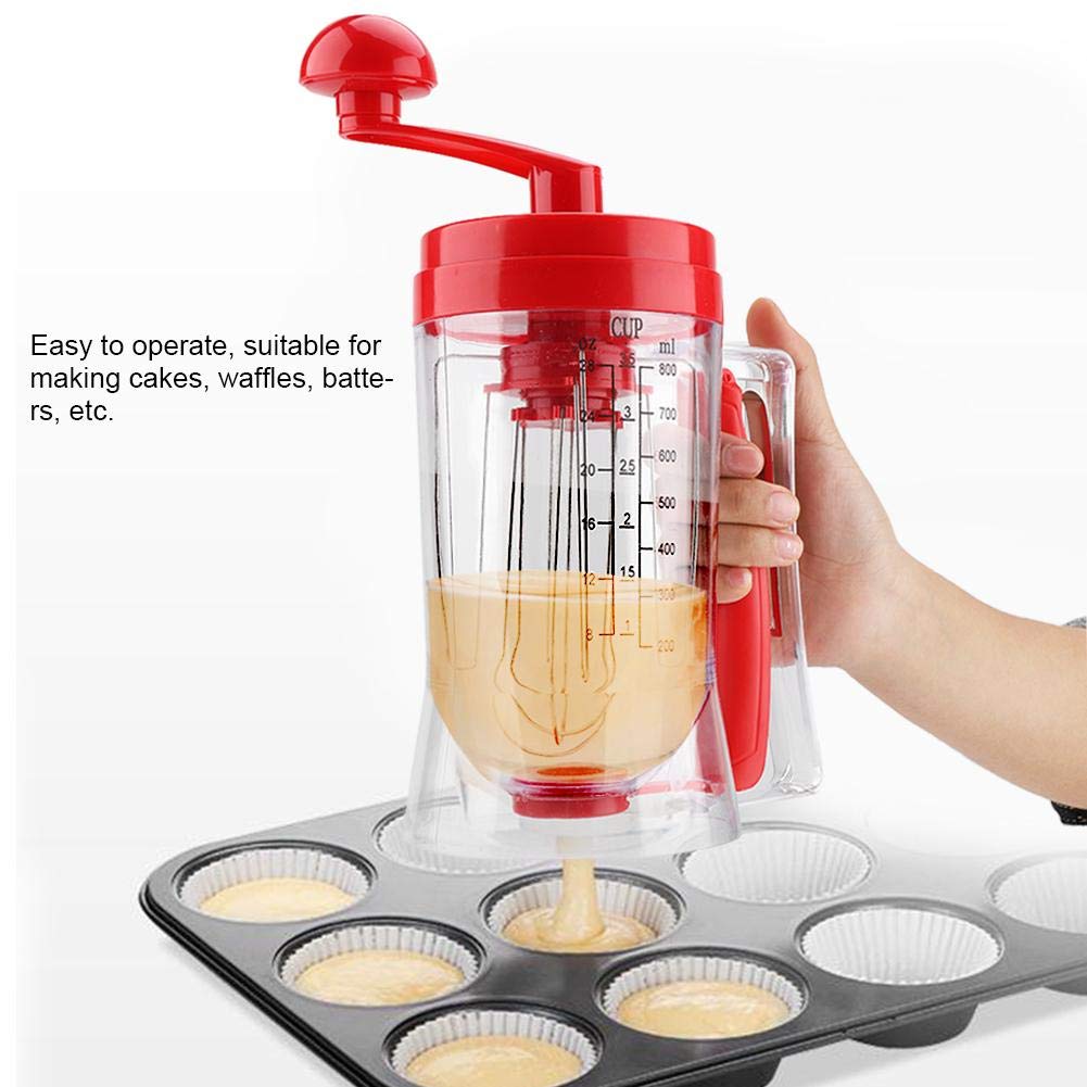 Mezclador de Masa Manual Pancake Cupcake Batidora para Repostería