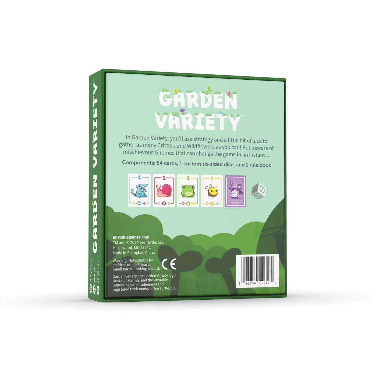 Juego de Cartas Unstable Games Variedades de Jardín Peculiar para Niños, Adolescentes y Adultos