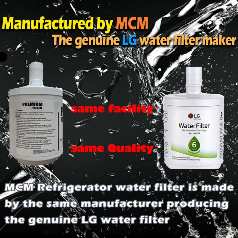 Filtro de Agua para Refrigerador MCM Premium Reemplazo LT500P Certificado NSF42 2 Piezas