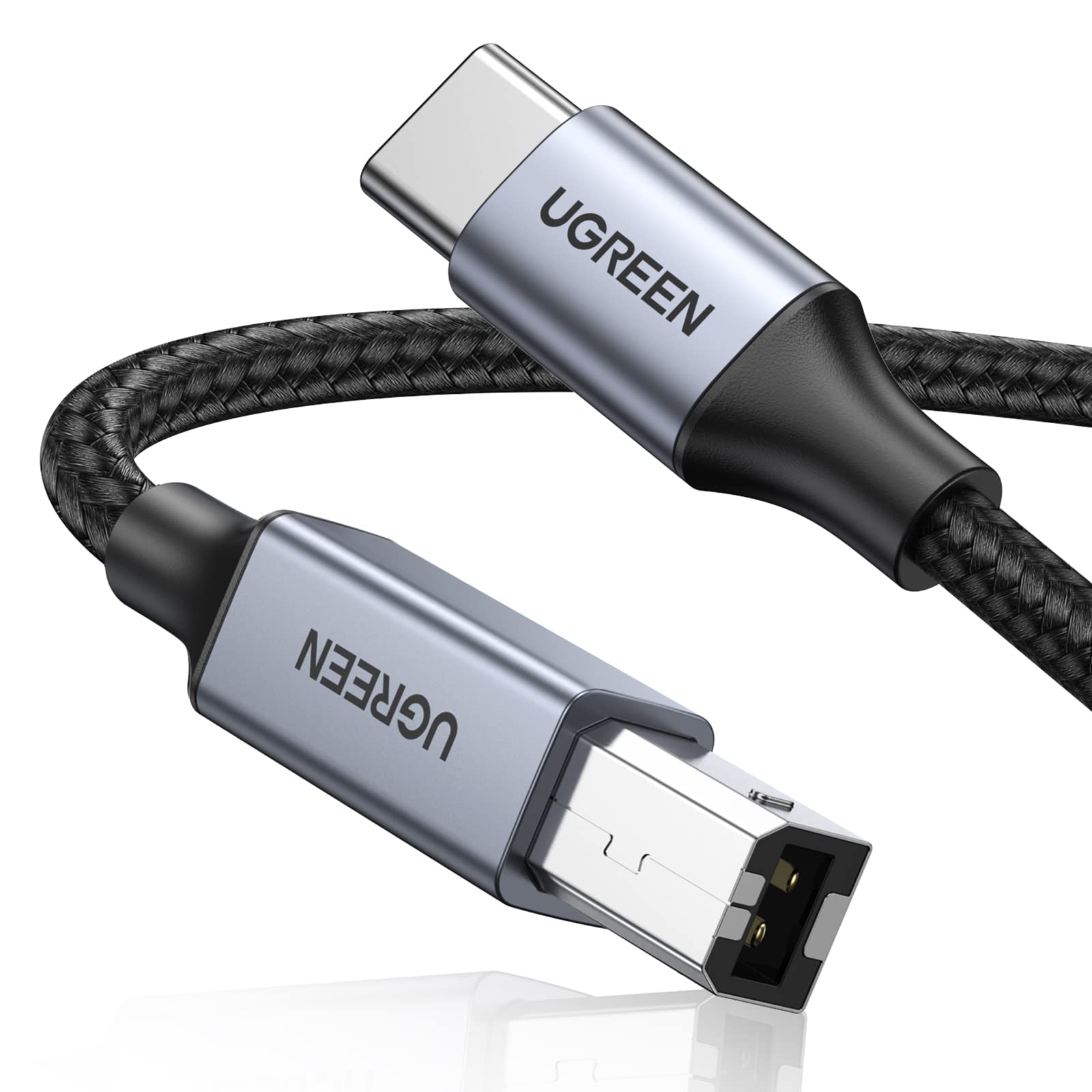 Cable de Impresora UGREEN USB C a USB Tipo B 2.0 Un Metro