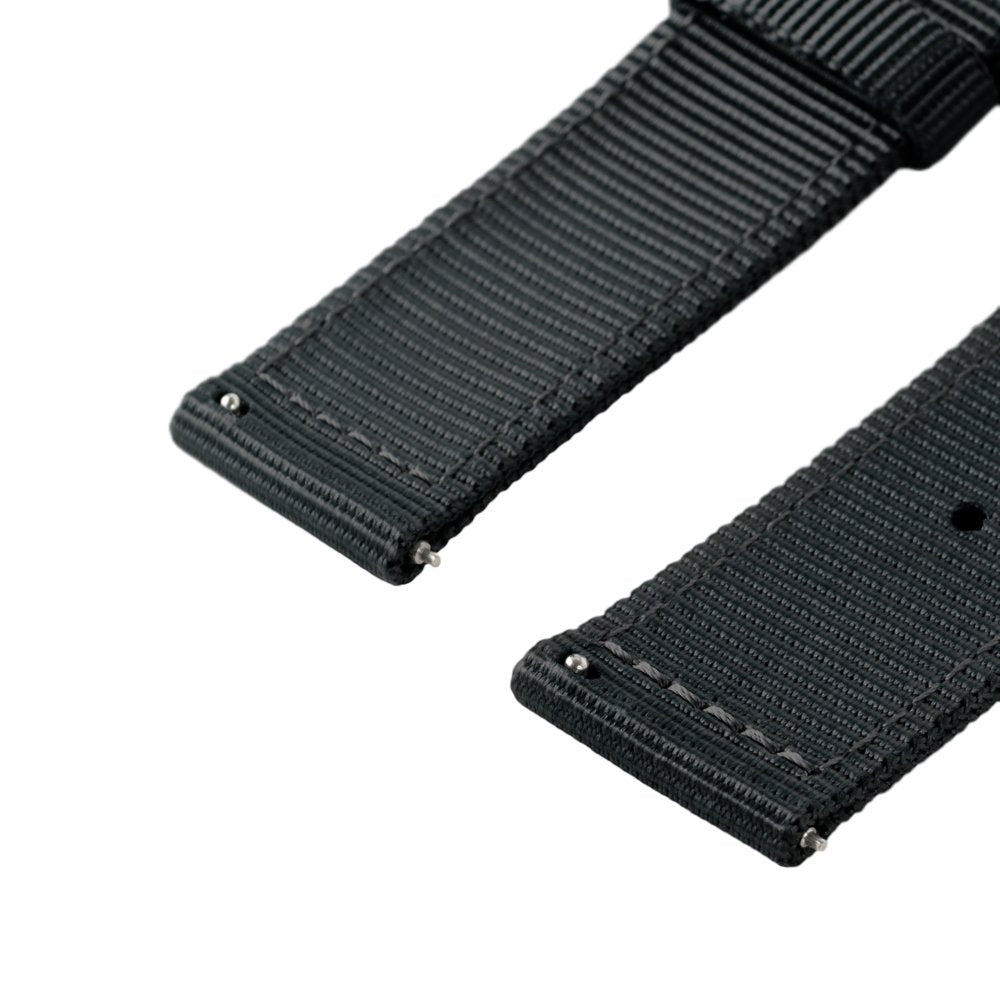 Correas de Reloj Archer Negro Nailon Premium de Liberación Rápida 22mm