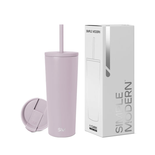 Vaso Térmico Simple Modern Lavender Mist Colección Classic de Acero Inoxidable 710ml para Viajes
