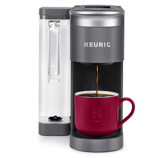 Keurig K-Supreme SMART - Cafetera de una sola porción con compatibilidad Wifi, 4 tamaños de cerveza y depósito extraíble de 66 onzas, compatible con Alexa, gris