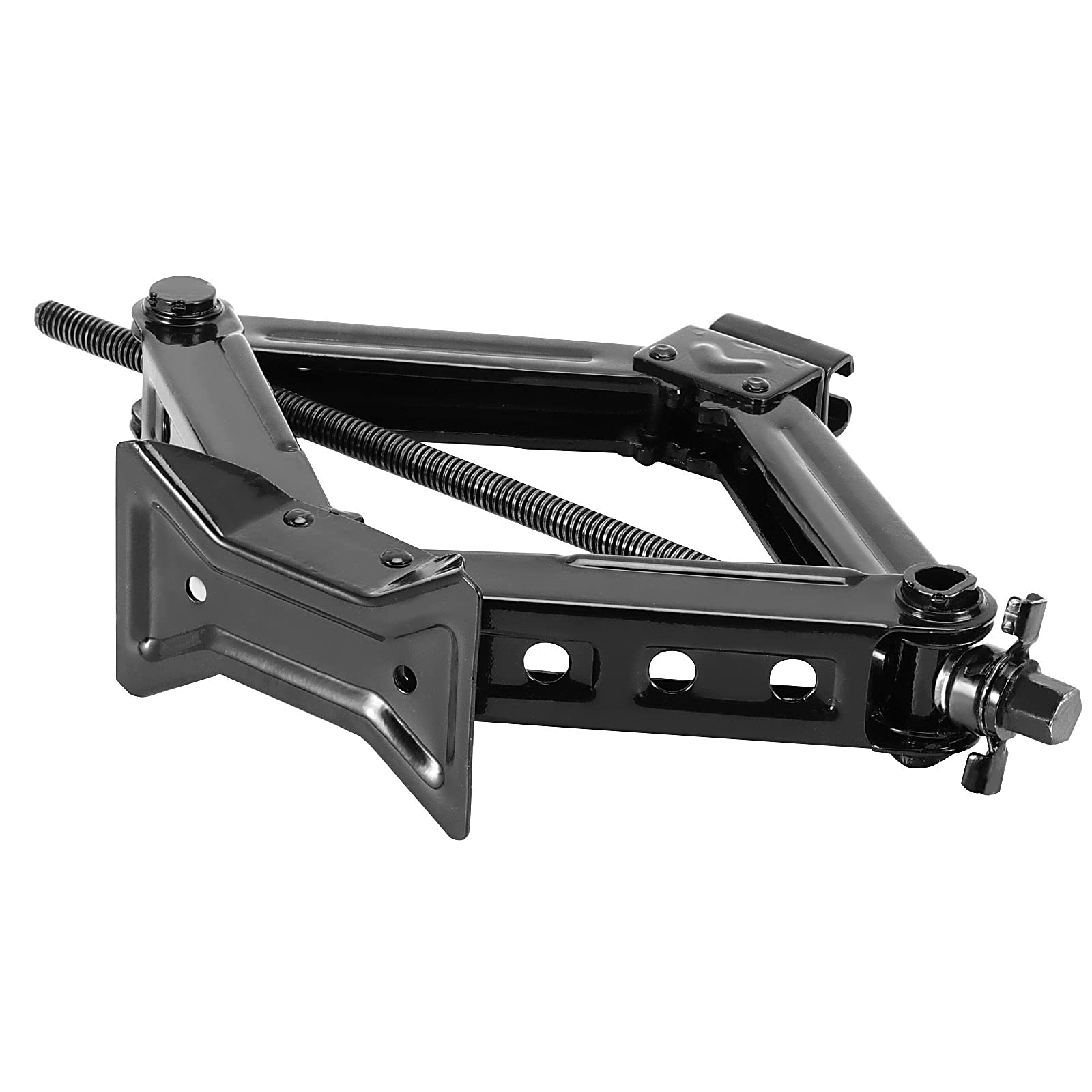JOIKIT 2 Paquetes de 1,5 toneladas/1499,6 kg de Capacidad, Gato de Coche con 2 Asas de carraca, Elevador de Tijera de Coche para vagón, Furgoneta, SUV, camión, Altura máxima de 15 Pulgadas