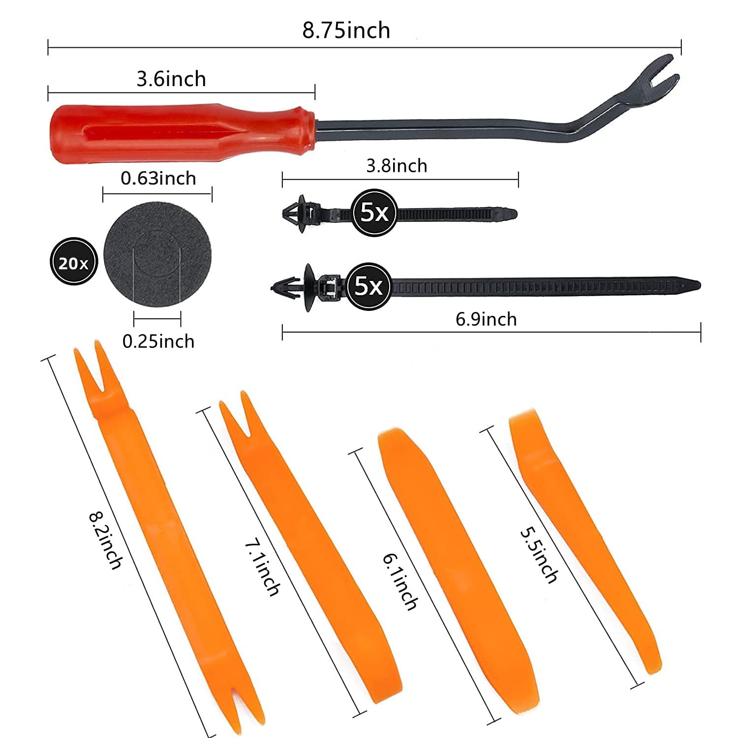 Grapas Automotrices 670 Piezas, Clips de Sujeción de Plástico para Coche 16 Tamaños, con Herramientas de Extracción de Sujetadores, Universal Auto Clips de Nylon para Toyota, Honda, Nissan, Mazda