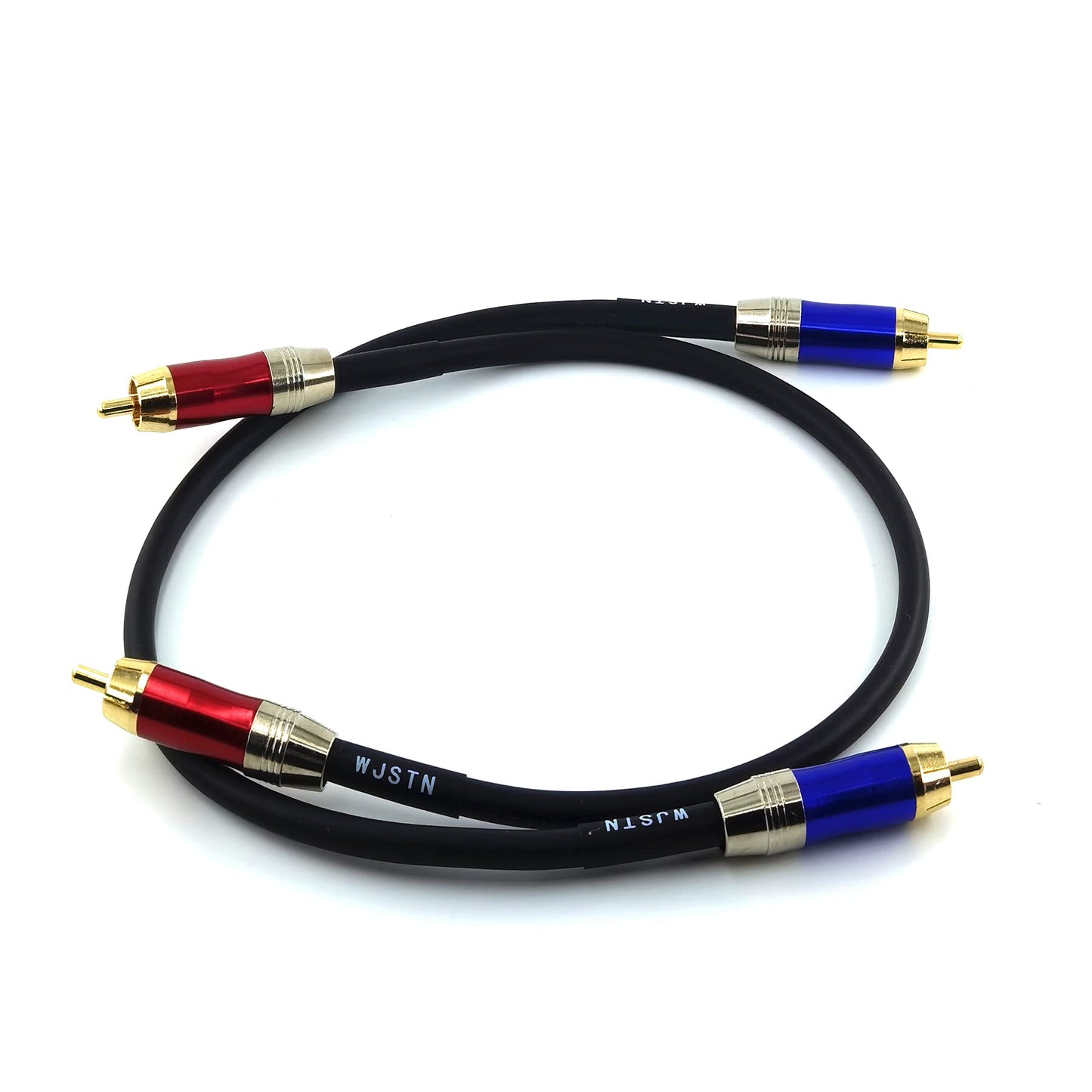 WJSTN Cable de audio RCA a RCA, macho a macho, estéreo, 1 metro, paquete de 2
