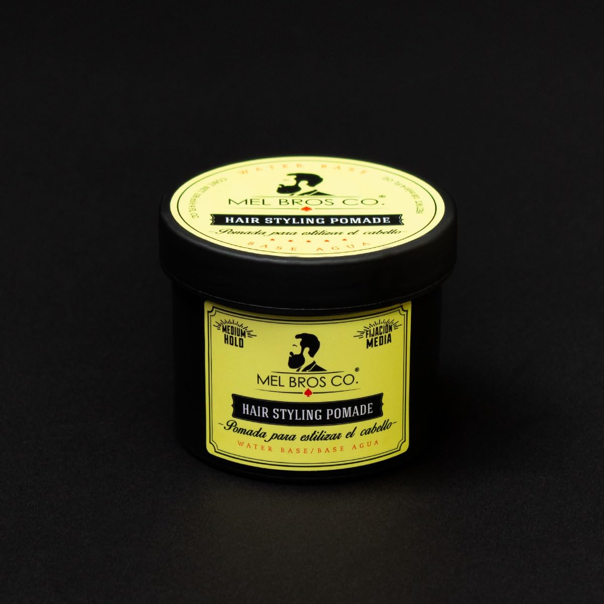 MEL BROS CO. - Hair Styling Pomade - Pomada para estilizar el Cabello. Base Agua. (4 oz / 118 ml, Media Fijación)