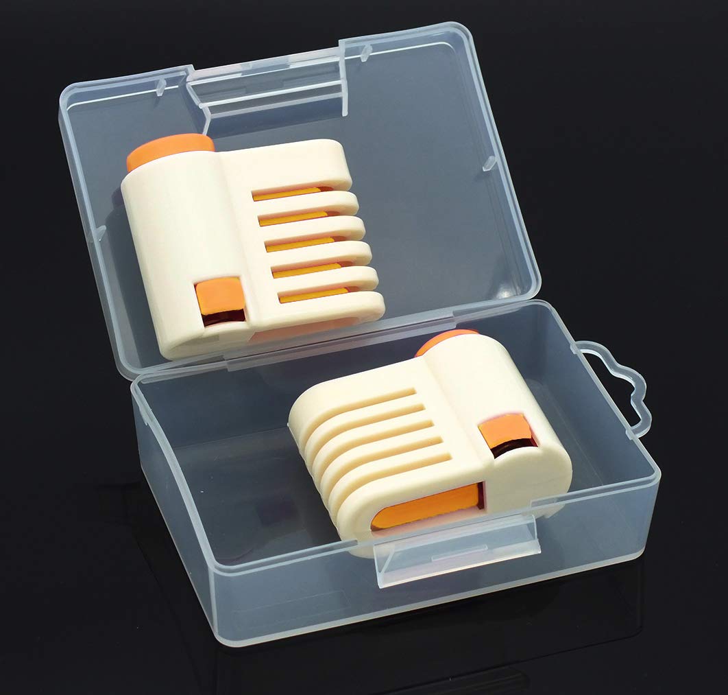 Cortadores de Tartas de 5 Capas Naranja con Nivelador para Rebanadas y Tostadas