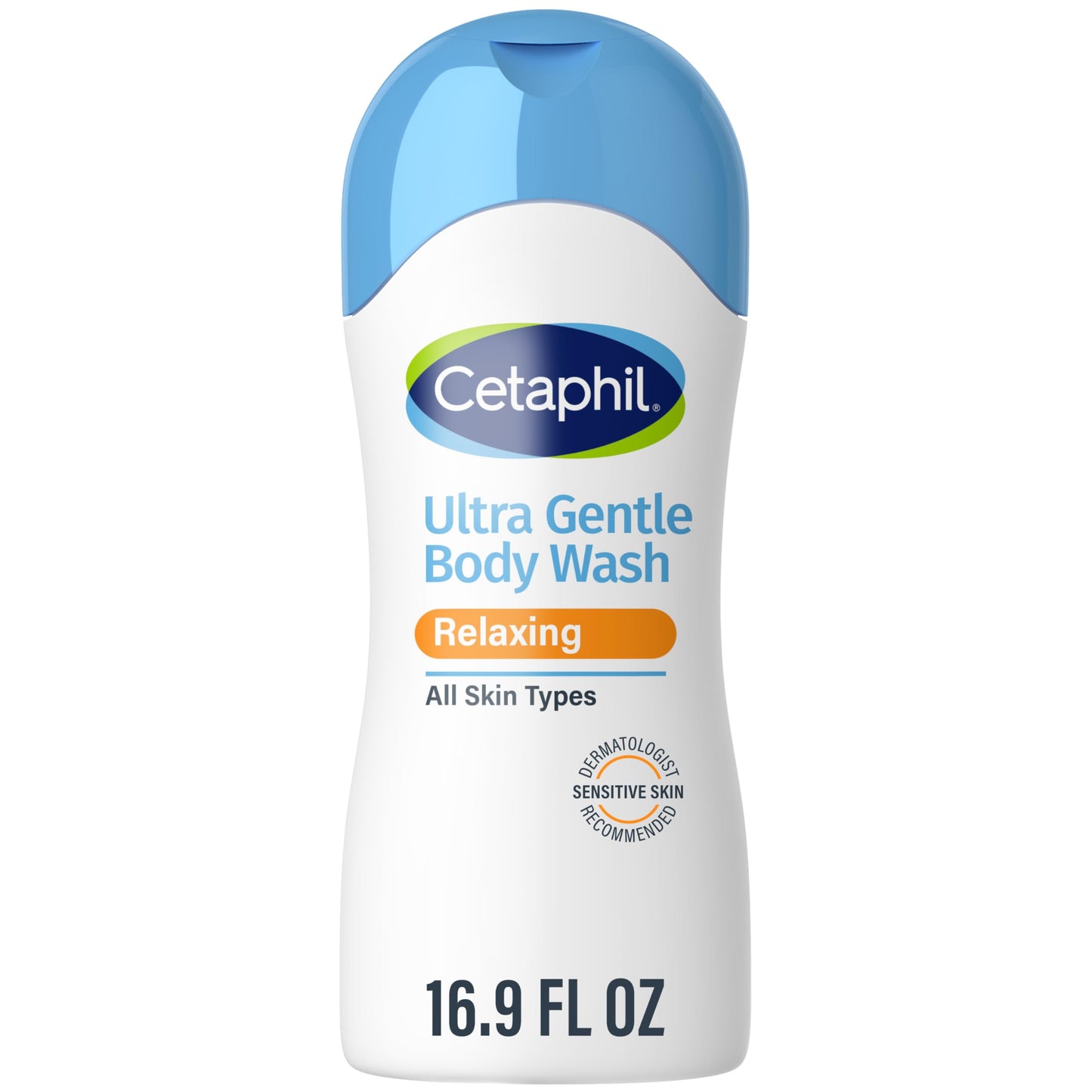 Cetaphil Gel corporal refrescante ultra suave, para piel seca a normal, sensible, 16.8 onzas, con aloe vera, caléndula, vitamina B5, hipoalergénico, sin fragancia, probado por dermatólogos