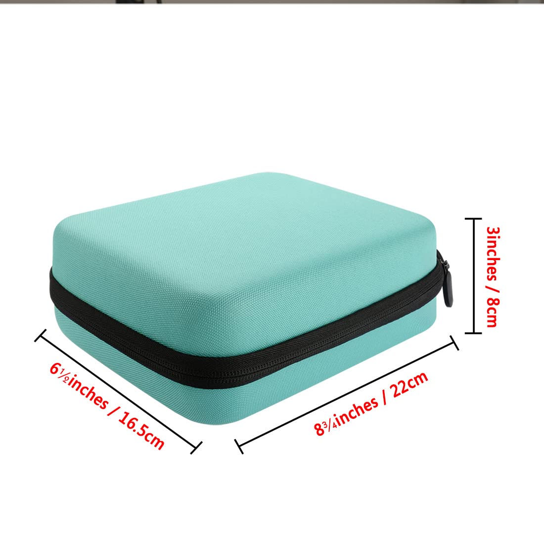 Estuche de almacenamiento de aceites esenciales, estuche de transporte de aceites esenciales, varios tamaños, rodillo de jade para abridor de rostro y aceite, pegatinas, embudo y pipeta de transferencia (verde)