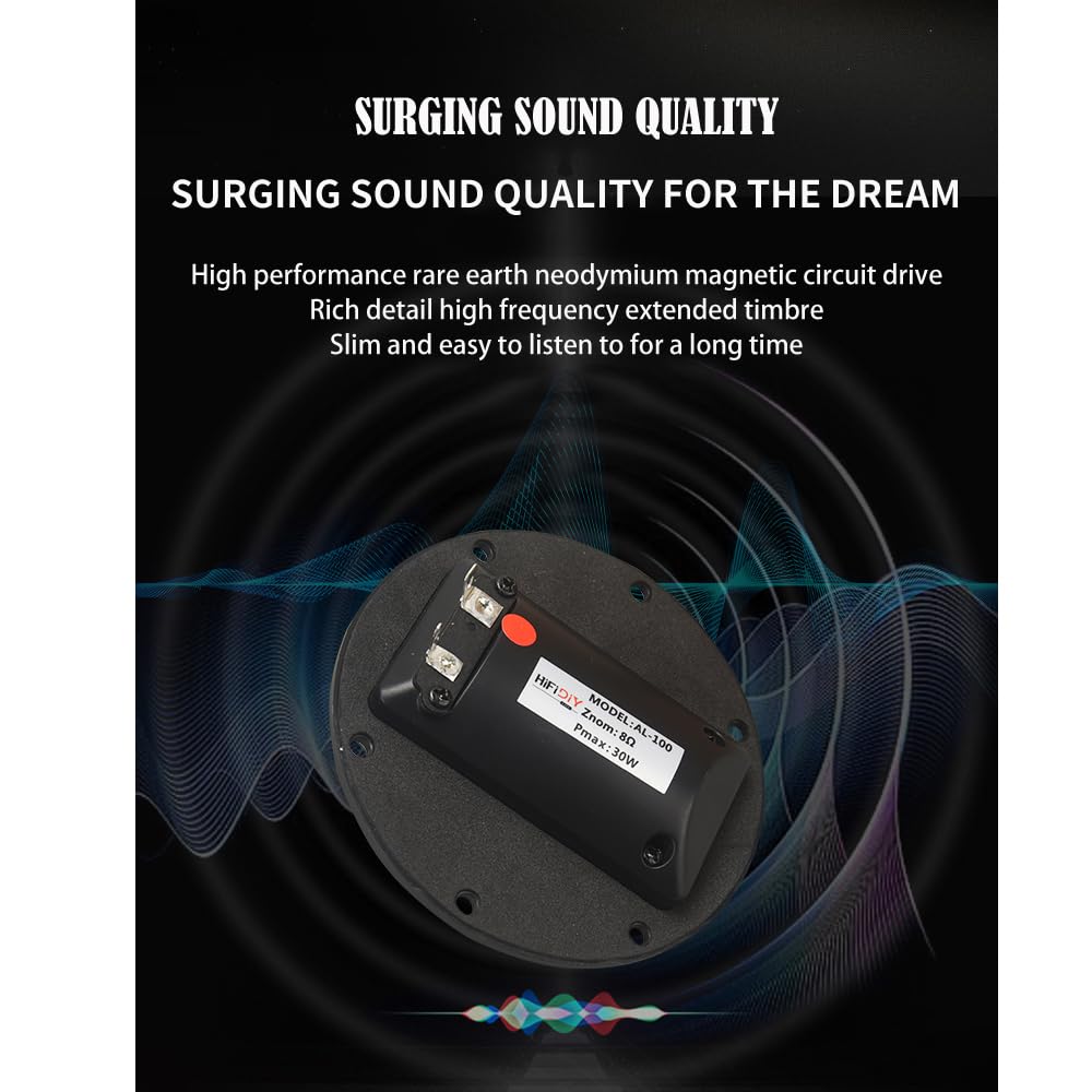 Altavoces HIFIDIY LIVE Agudos Alta Fidelidad 4 Pulgadas 8 OHM 30W AL-100