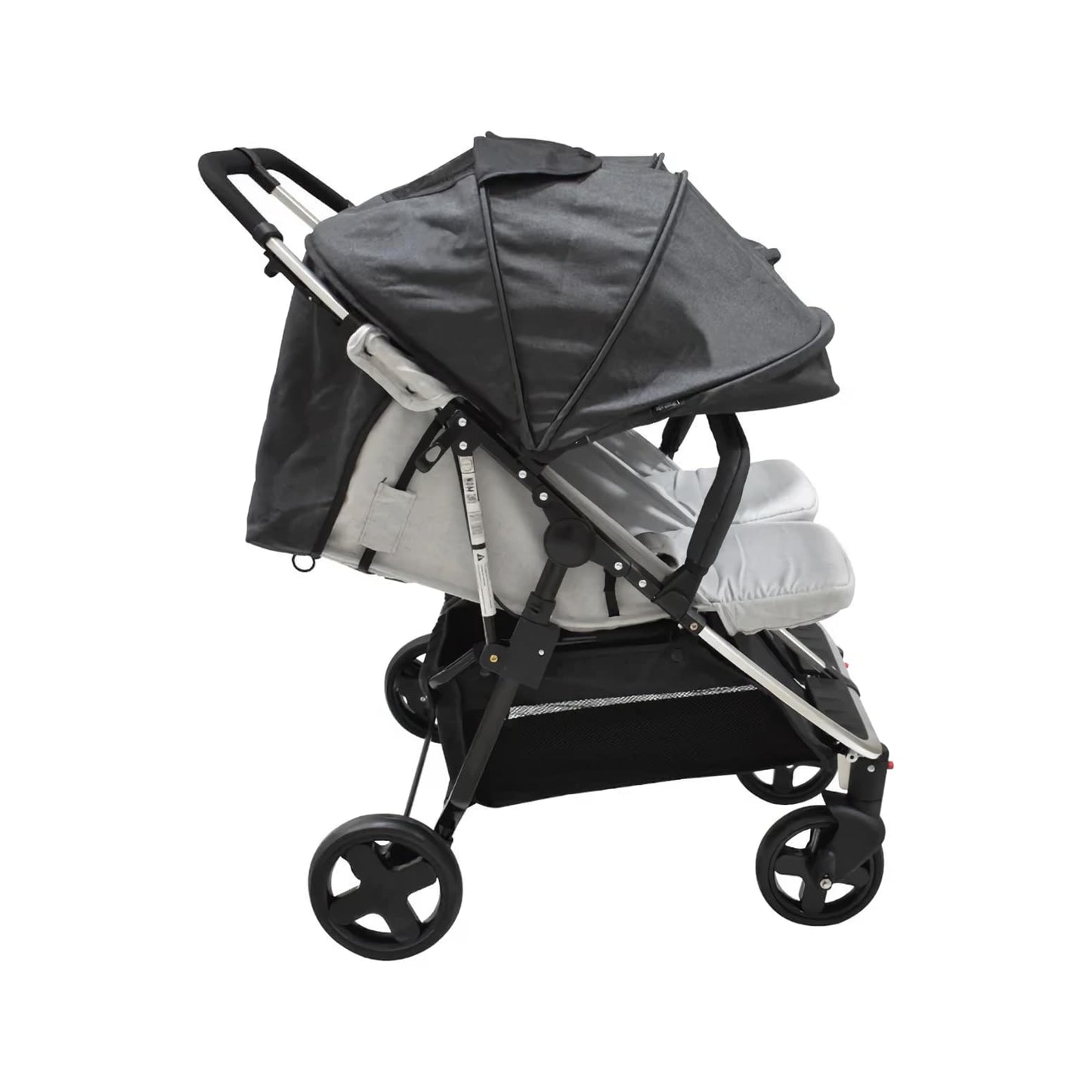 INFANTI | Carriola Doble Para Bebé | Lea Twin | Reclinable | Soporta Hasta 30 Kg | Toldo con Ventanilla