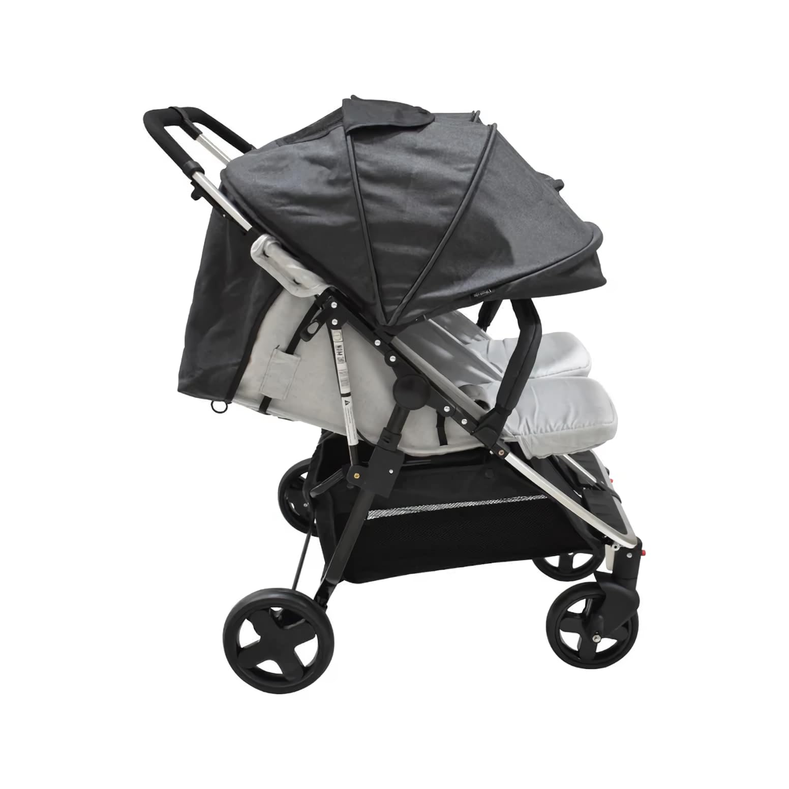 INFANTI | Carriola Doble Para Bebé | Lea Twin | Reclinable | Soporta Hasta 30 Kg | Toldo con Ventanilla