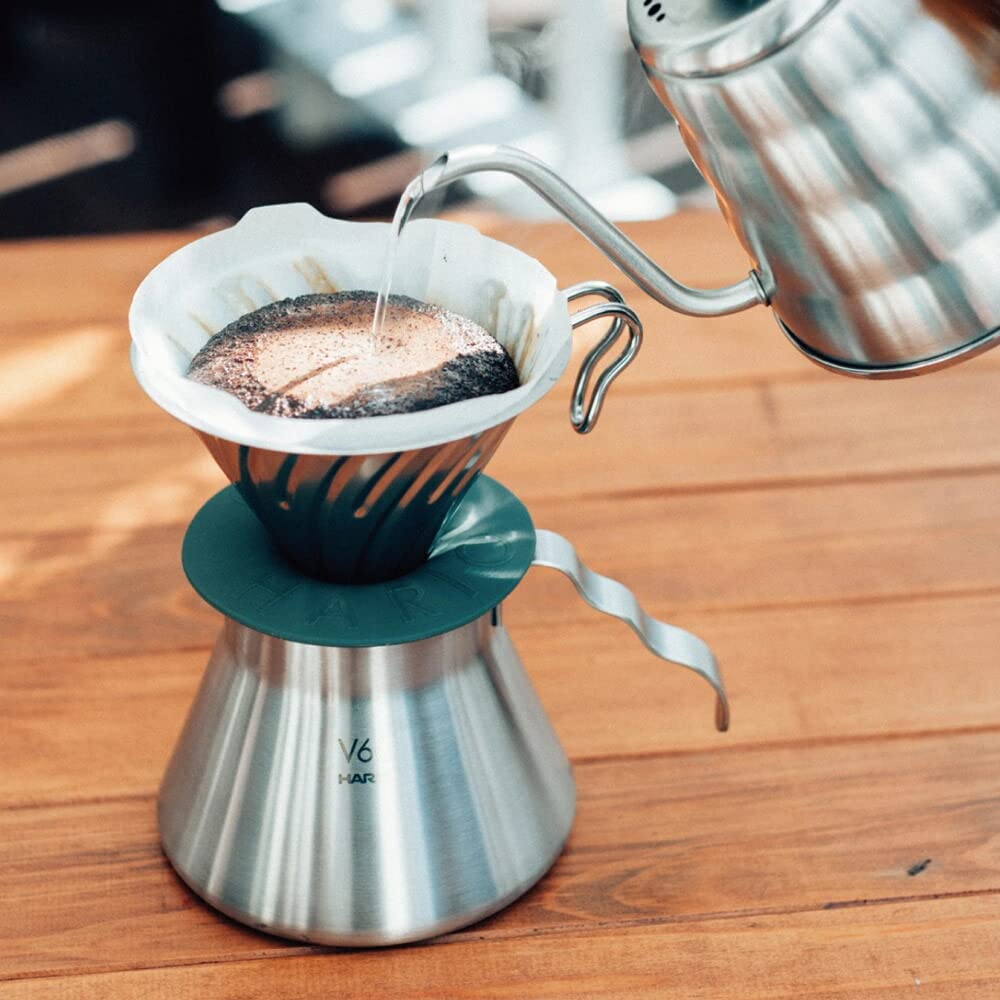 Hario Outdoor V60 - Gotero de metal, color plateado 02