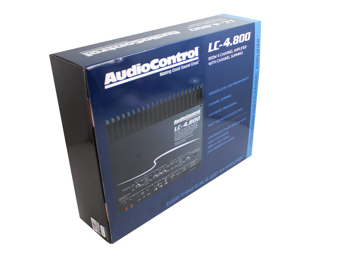 AudioControl LC-4.800 Amplificador de Alta Potencia de 4/3/2 Canales con AccuBass