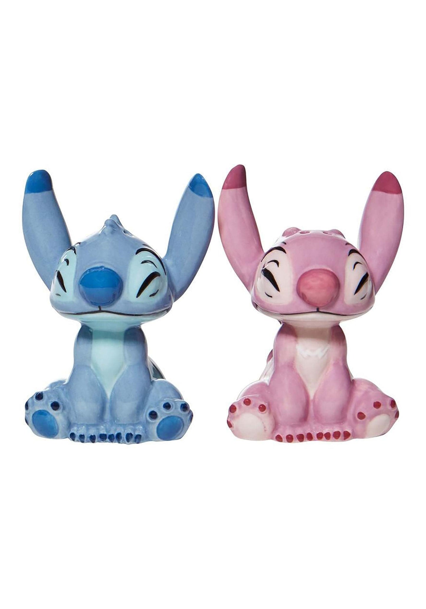 Juego de Salero y Pimentero Enesco Disney Ceramics Stitch and Angel multicolor