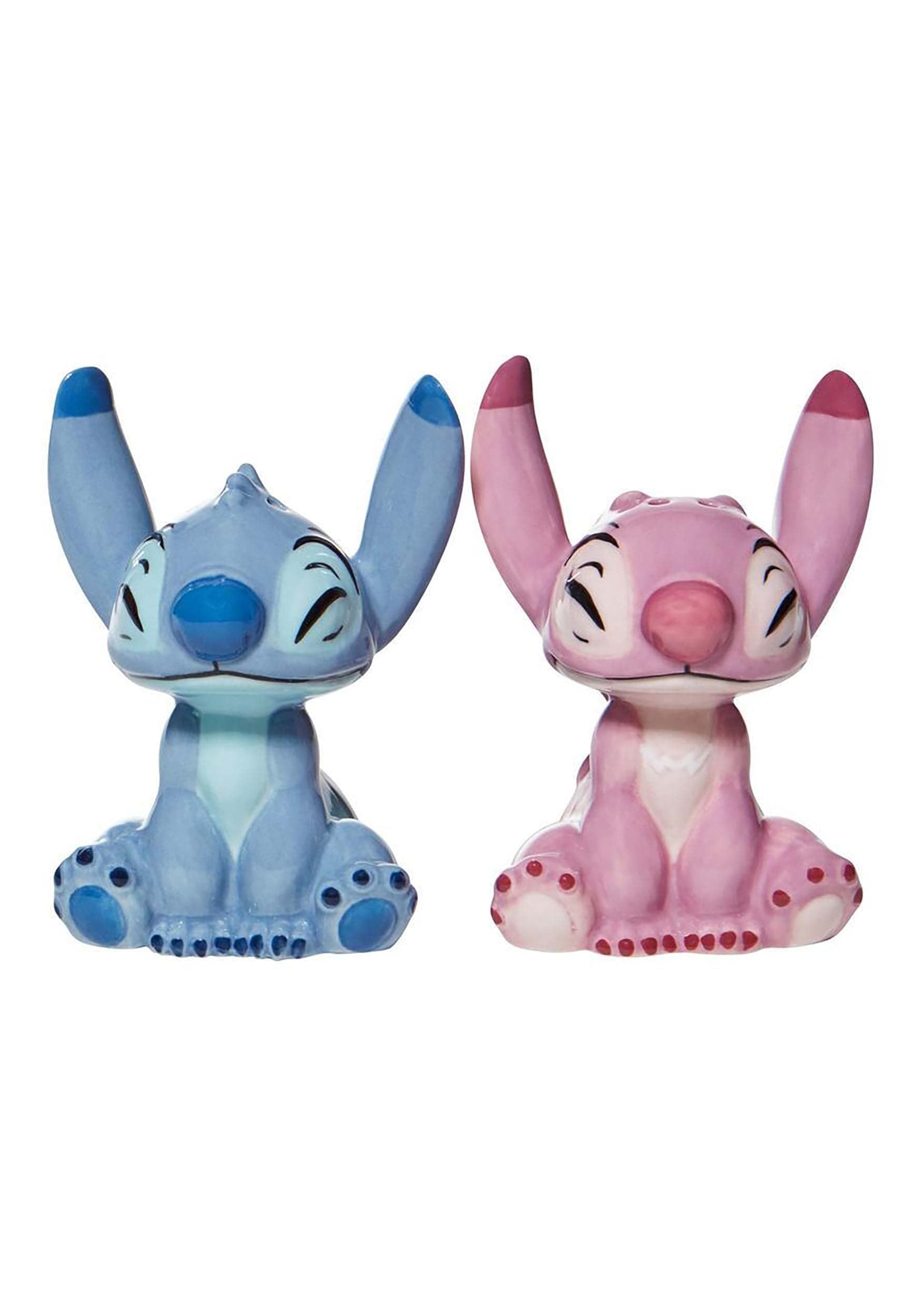 Juego de Salero y Pimentero Enesco Disney Ceramics Stitch and Angel multicolor