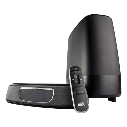 Polk Audio MagniFi Mini Barra de Sonido Ultra Compacta con Subwoofer, Color Negro