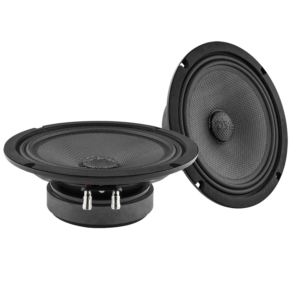 Altavoz Delgado 8 Pulgadas DS18 Fibra de Carbono Resistente al Agua