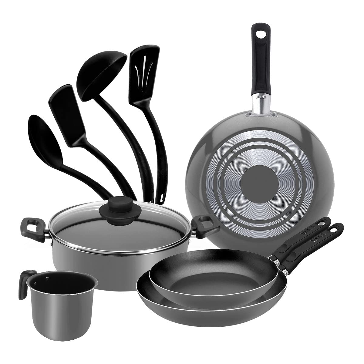 Batería de Cocina de 10 Piezas Select by Ekco Gris