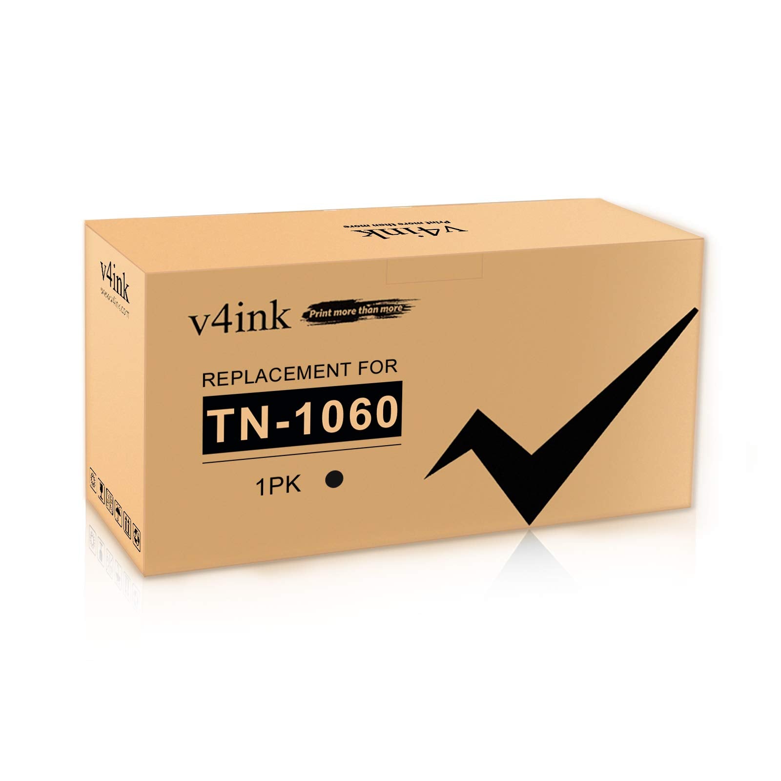 Cartucho de Tóner v4ink Negro Alto Rendimiento Compatible para Brother TN1060