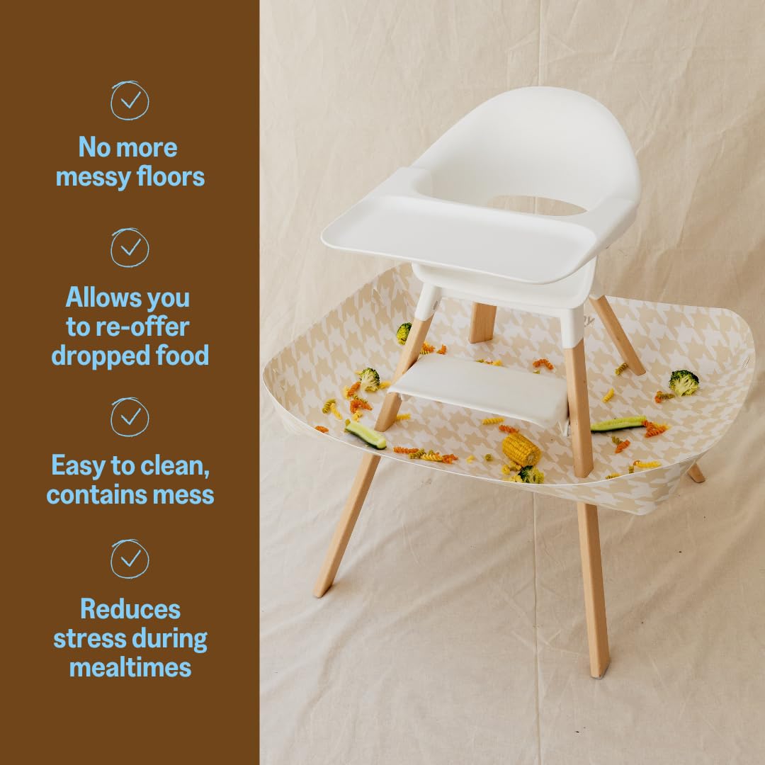 CATCHY - Colector de alimentos - Compatible con silla alta Stokke Clikk + otras 11 sillas altas - Trona alta se vende por separado - Alimentos para bebés y niños pequeños y atrapador de desorden