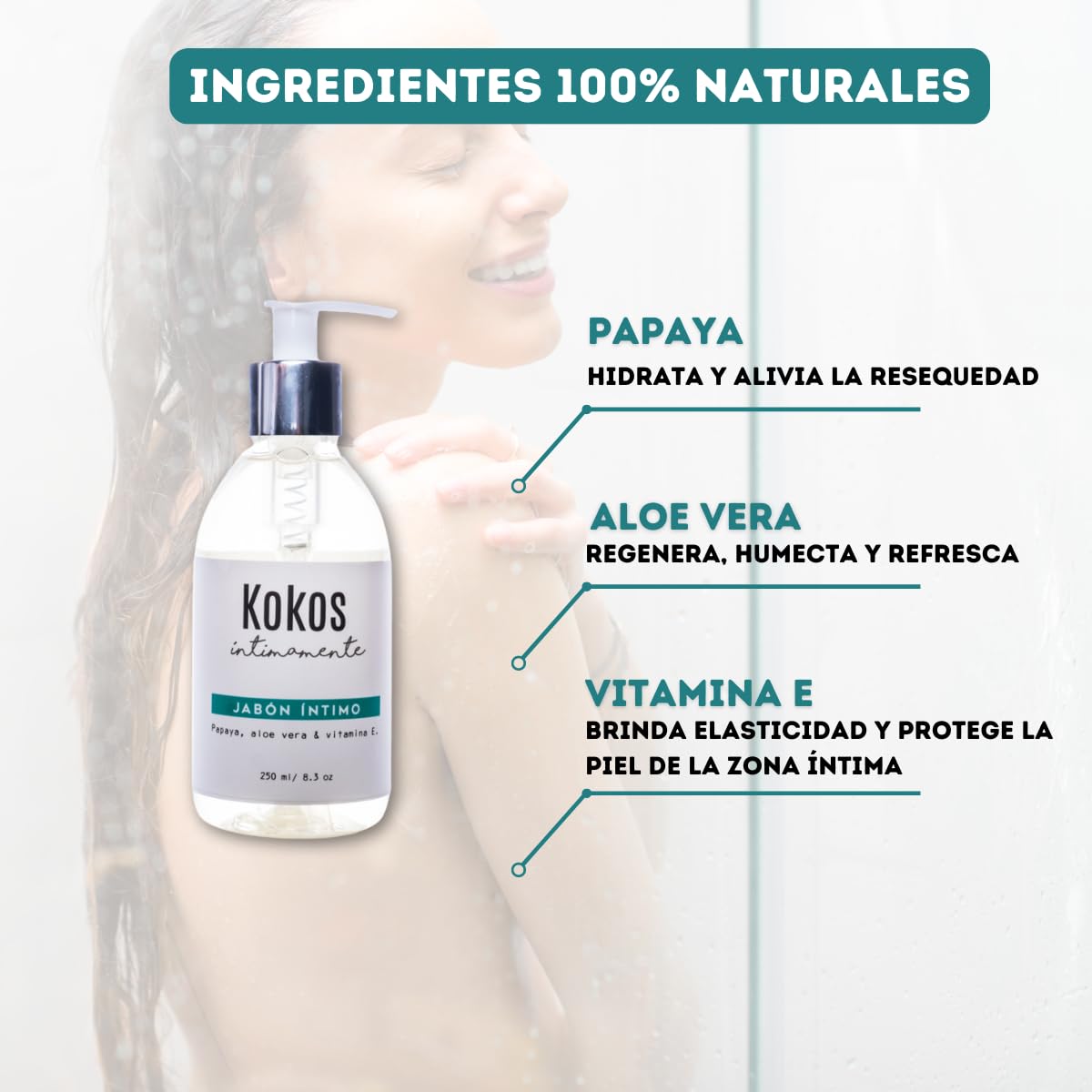 KOKOS | Jabón Íntimo Femenino | Equilibra El PH | 250 Ml