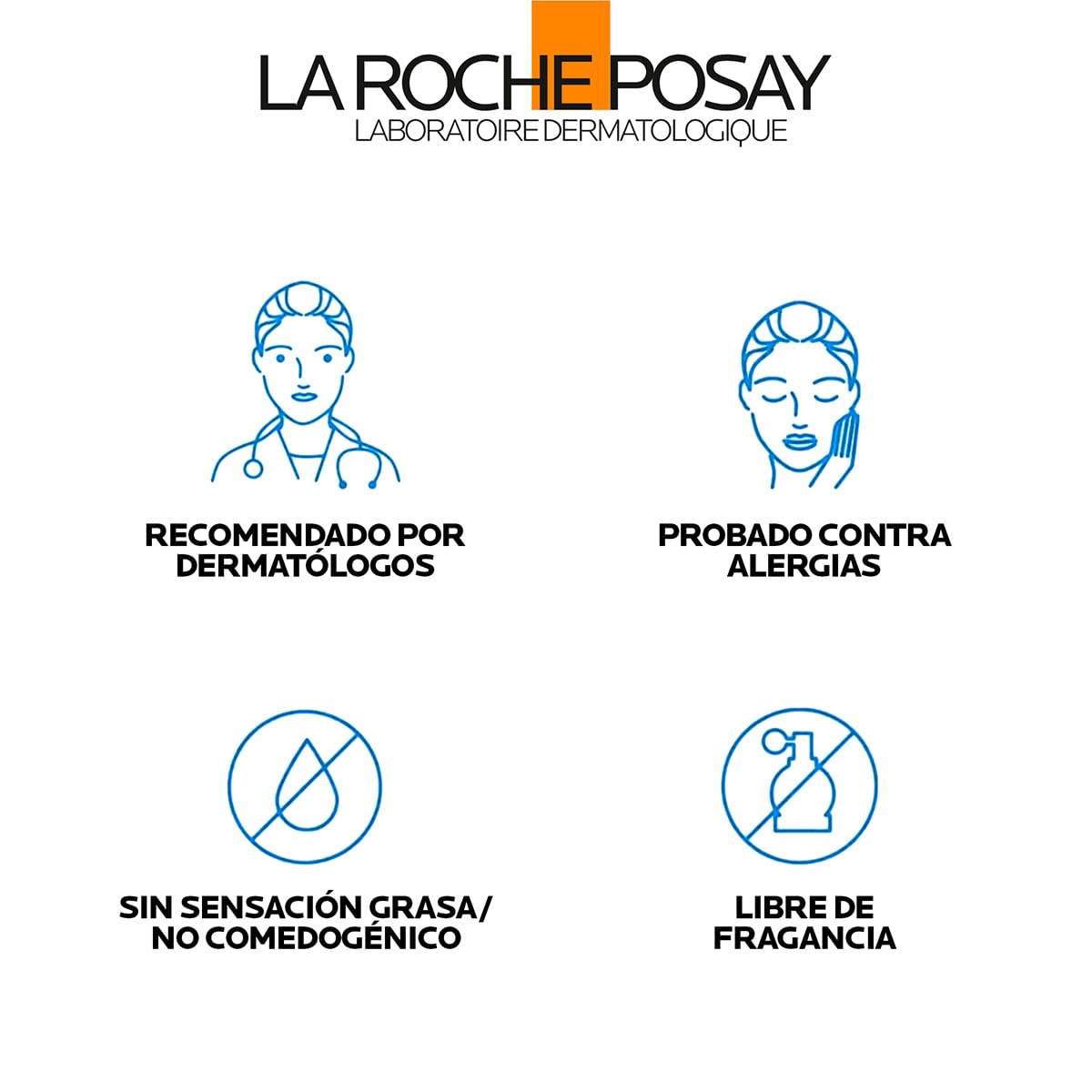 La Roche Posay Anthelios Toque Seco FPS 50+ Protector Solar Facial para Piel Grasa, 50 ml (el empaque puede variar)