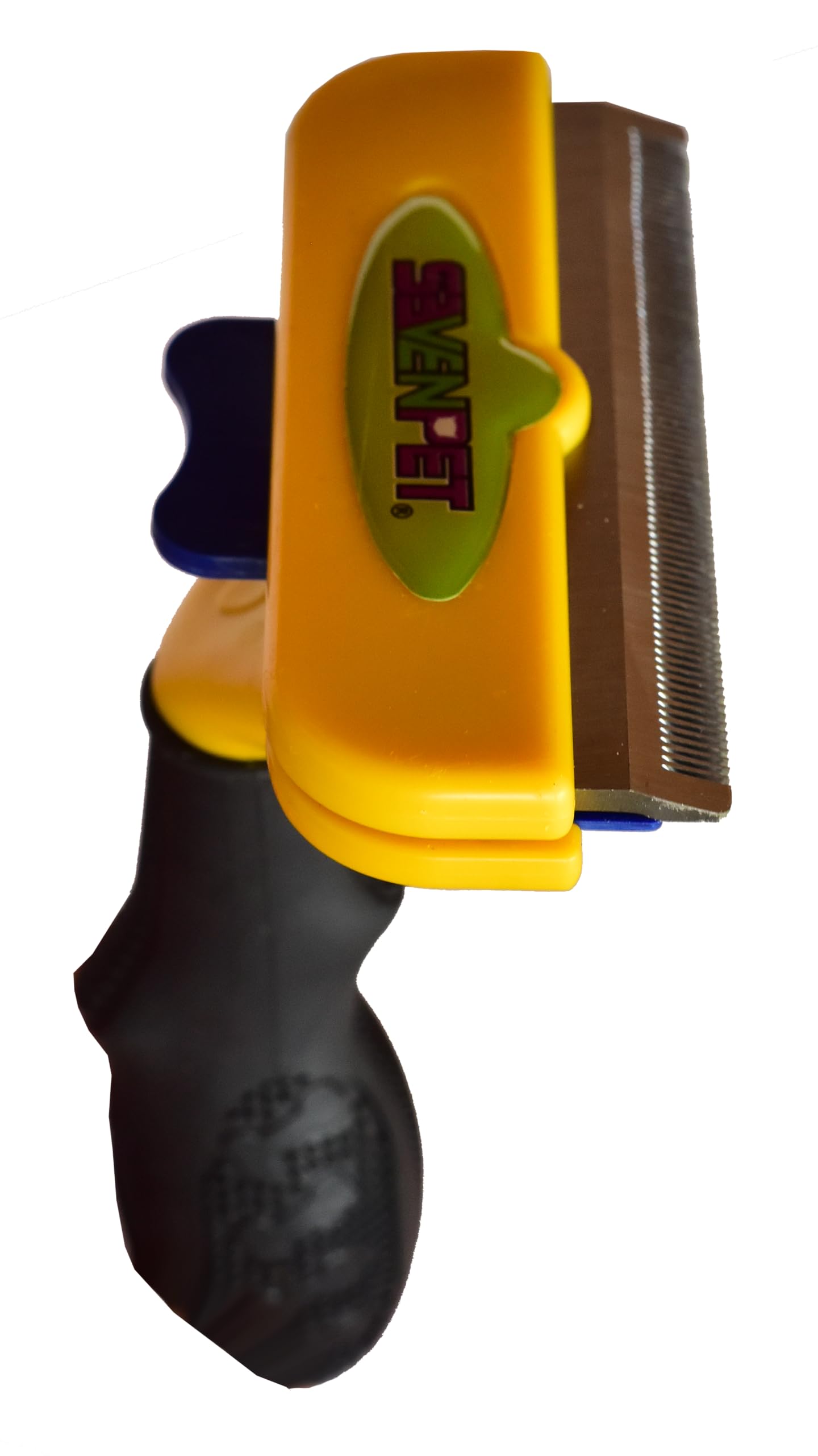 Deslanador SEVENPET Negro Ergonómico para Perro y Gato